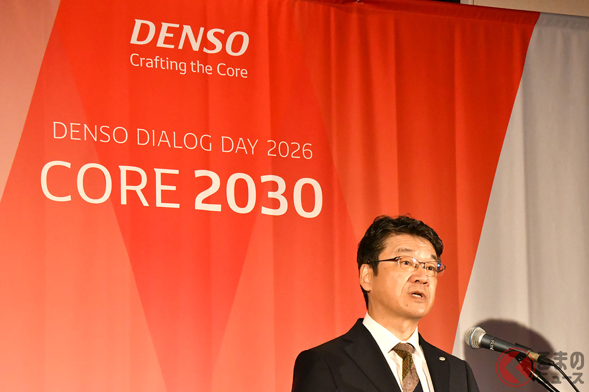デンソーは2026年3月31日、中期経営計画「CORE 2030」を発表(画像は同社代表取締役社長の林 新之助氏)