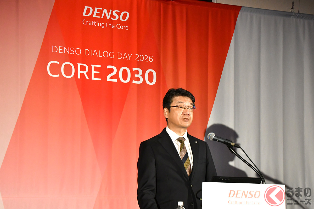 「DENSO DIALOG DAY 2026」にて登壇したデンソーの林新之助 代表取締役社長