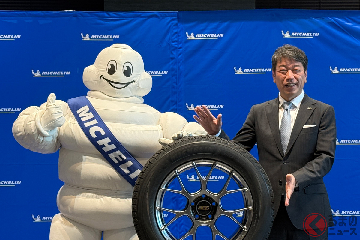 ミシュランマンと代表取締役社長の須藤元氏