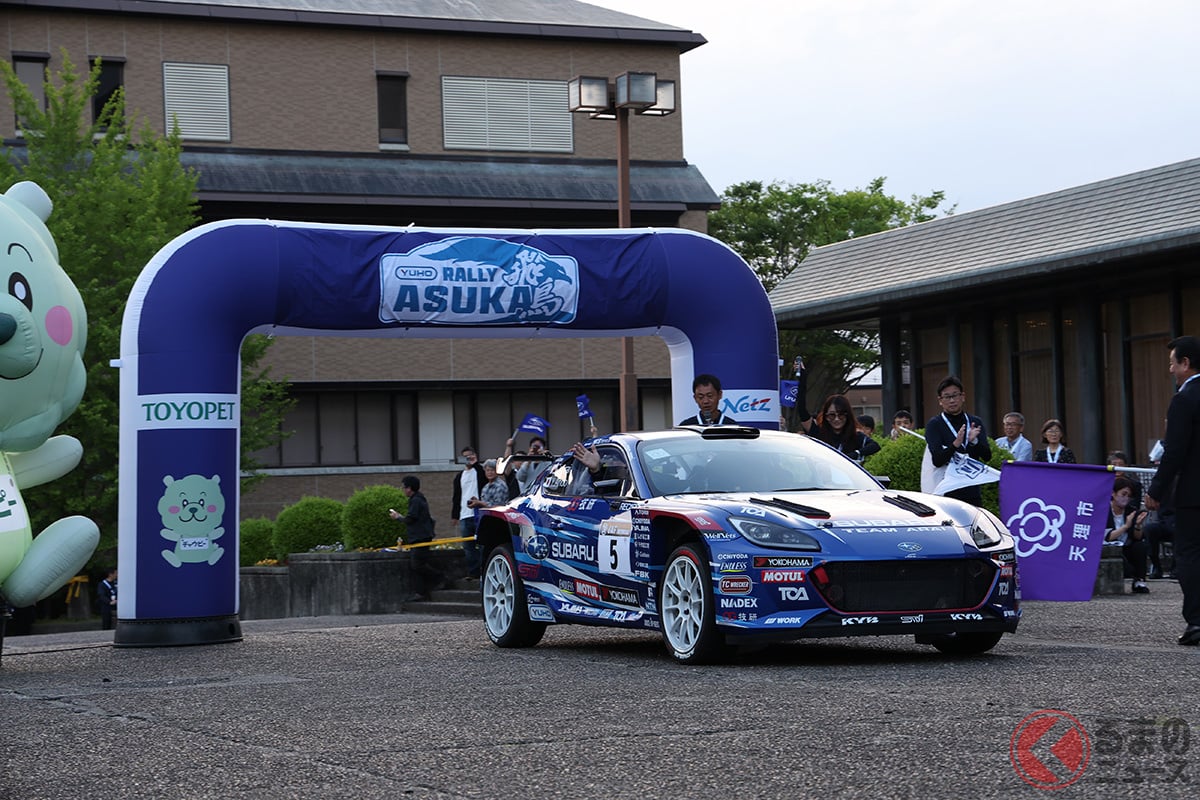全日本ラリー選手権(JRC)に投入する新型ラリーカー「SUBARU BOXER RALLY SPEC Z」が奈良で初陣