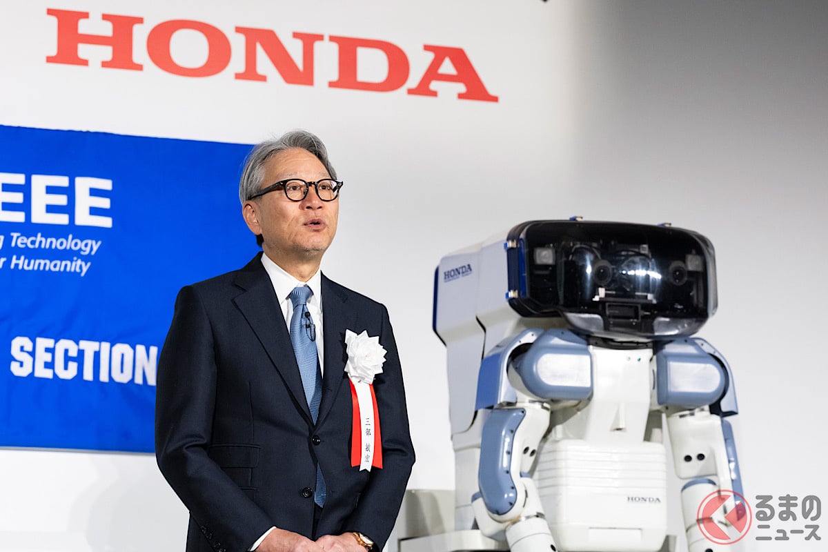 本田技研工業の三部敏宏社長とP2