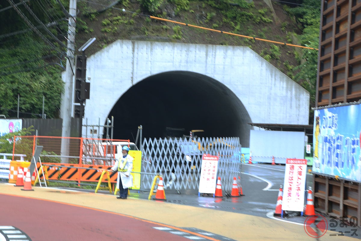 暫定供用が終了した国道140号「大滝トンネル」(撮影:くるまのニュース編集部/2026年5月撮影)
