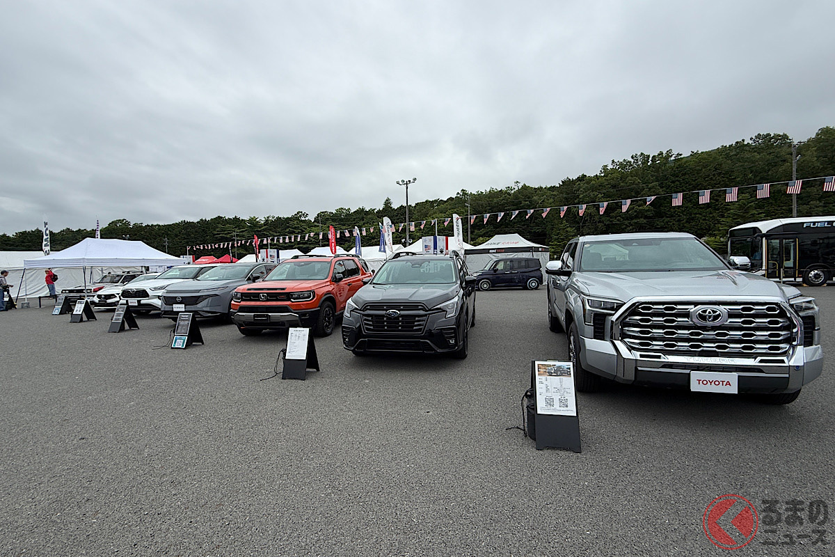 スーパー耐久富士24時間レースでは各社の米国生産車が展示された