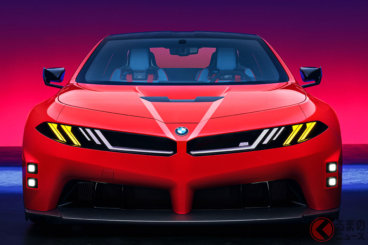 ヘッドライトとキドニーグリルを一体化した斬新なフロントマスクを採用するBMW「Mコンセプト ノイエ・クラッセ」