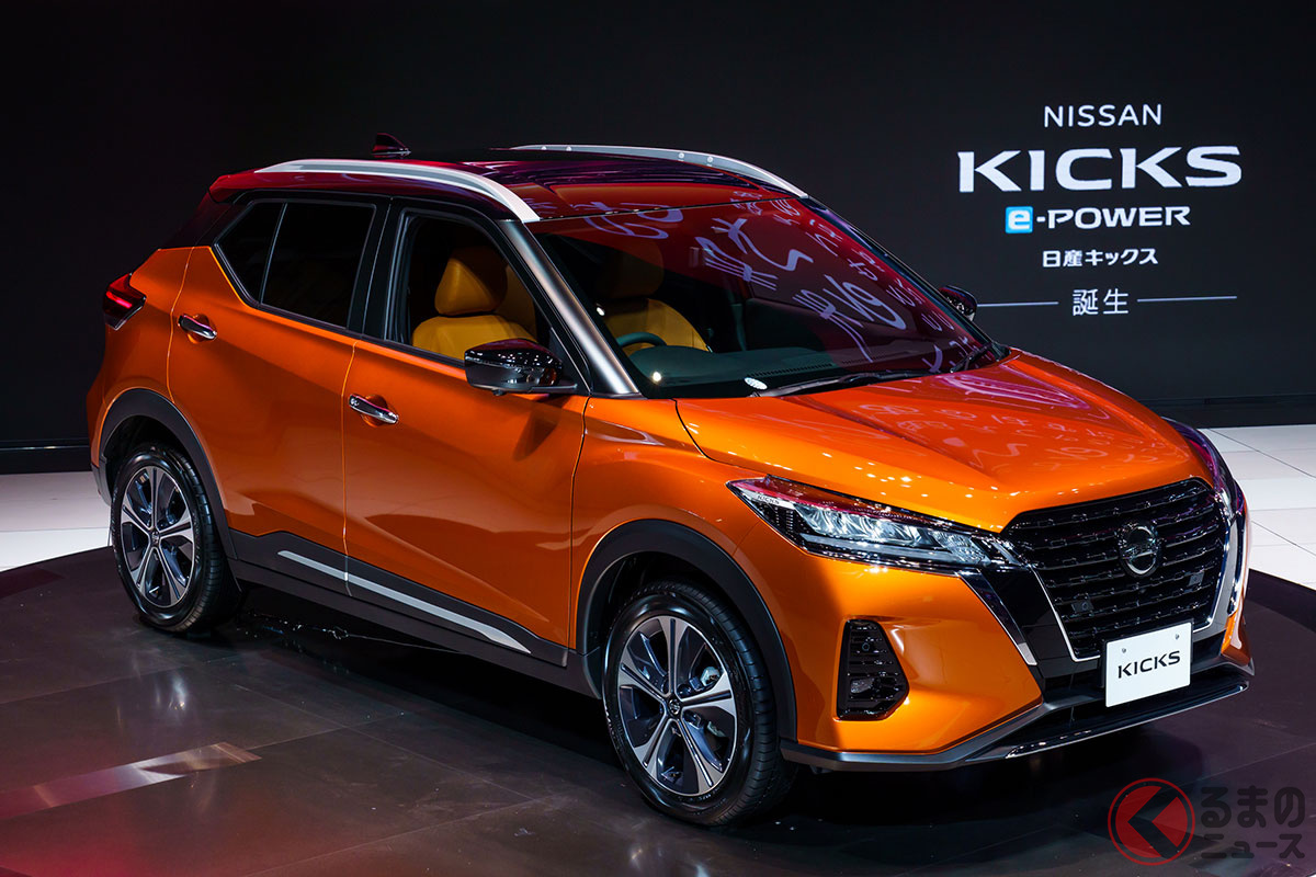 画像は2020年に発表された初代「キックス(キックス e-POWER)」