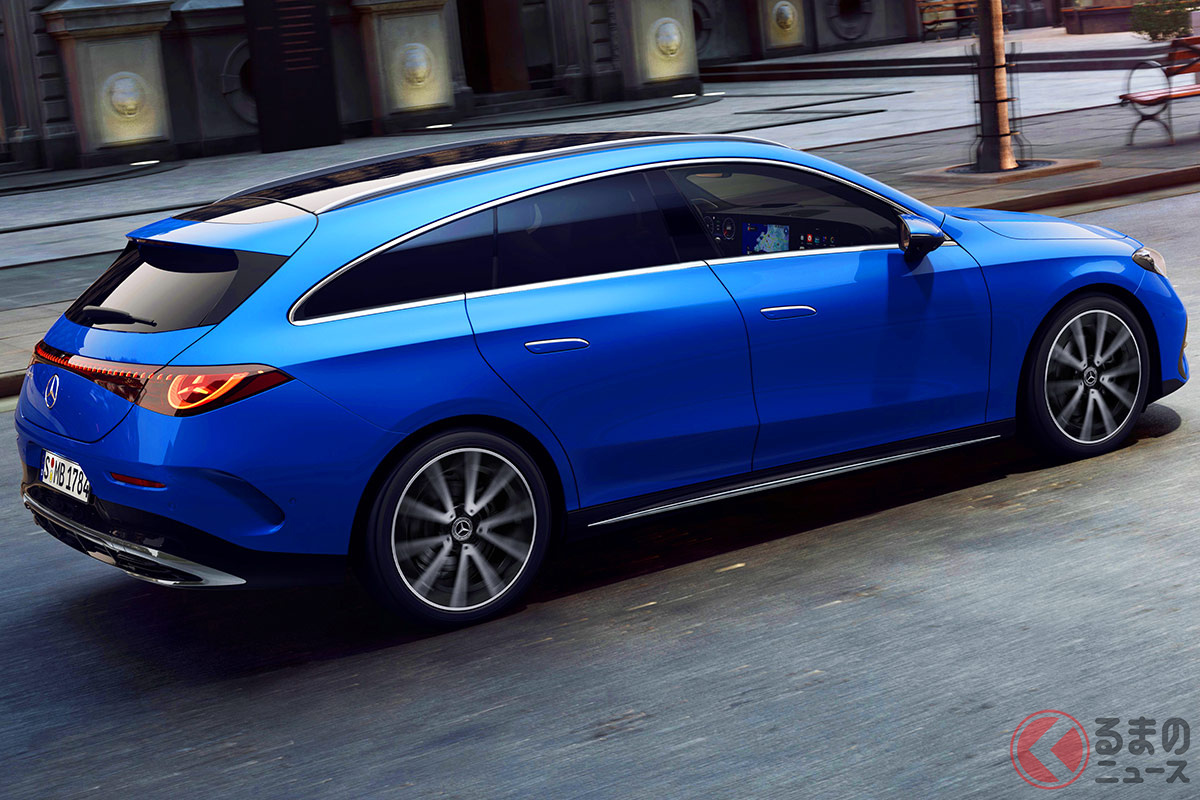 新型「CLA シューティングブレーク」は最大1295リットルの広い荷室容量を確保します