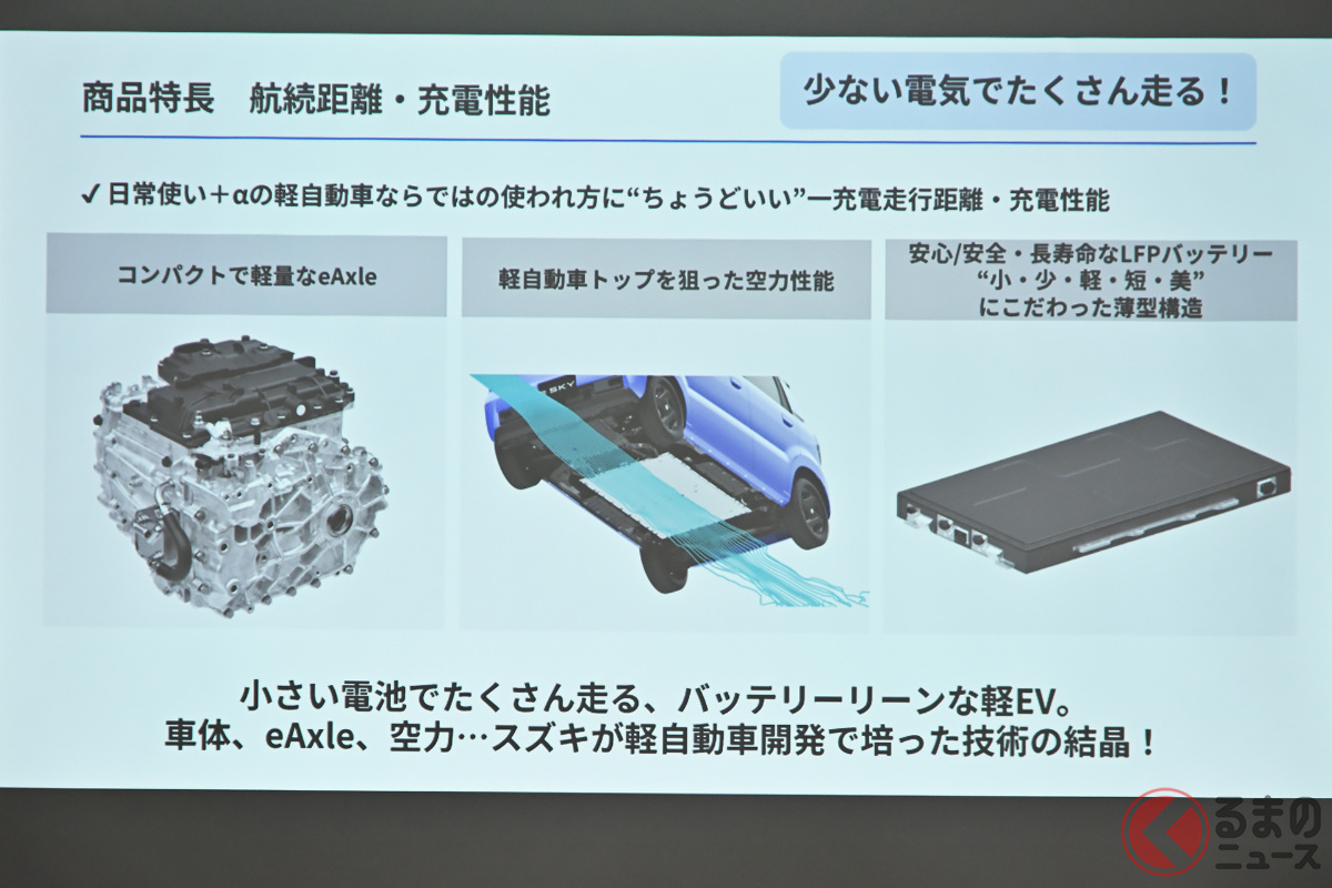 軽自動車の知見が詰まったスズキならではの新型BEV