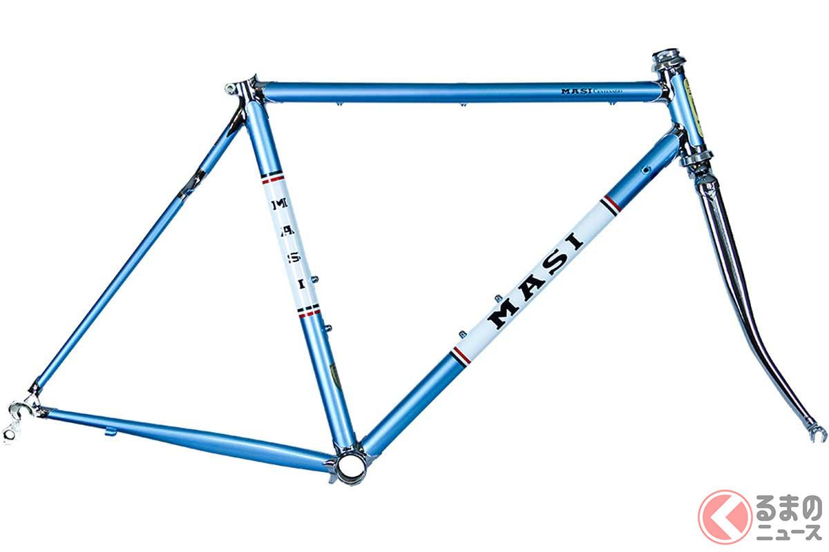 MASI「100th Anniversary Chromoly Frame　CENTENARIO」1本から枝分かれする美しいシートステー構造