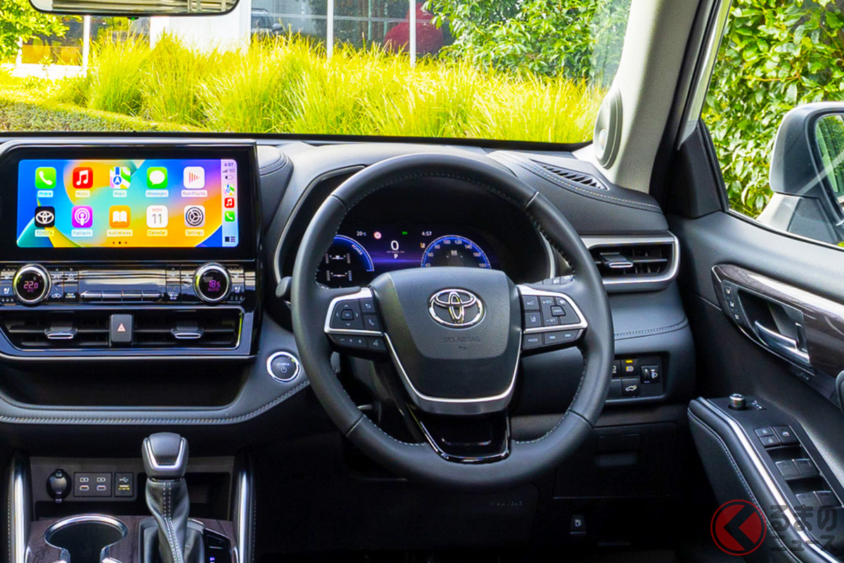 RAV4風台形グリル採用のトヨタ「ハイランダー」