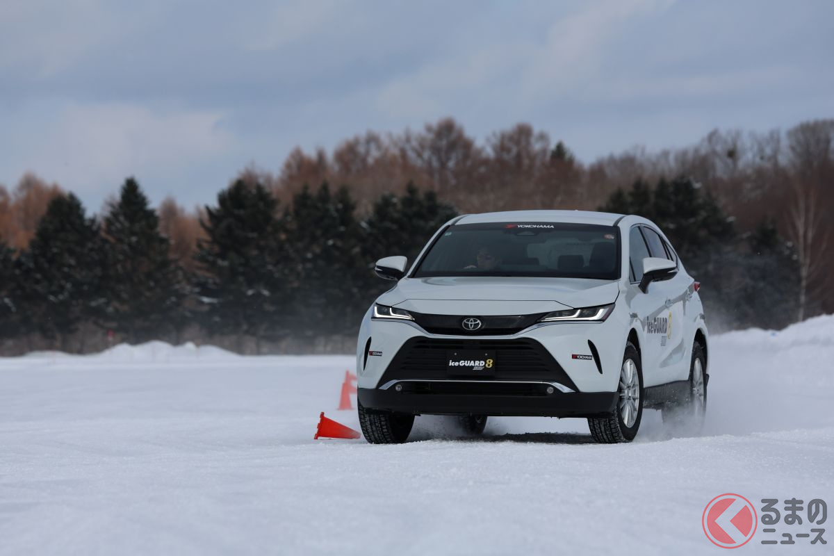 「アイスガード8 SUV」を装着し雪上を試乗