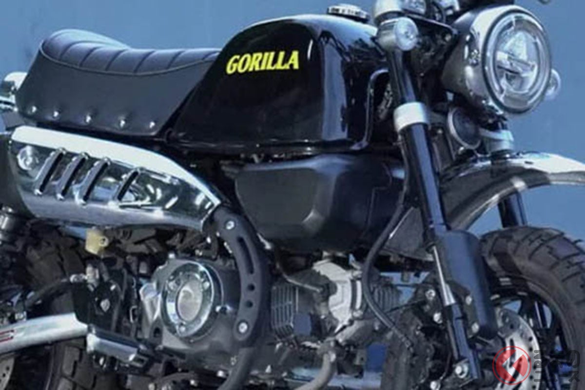 G+Noteブランドの「Gorilla Tank & Seat Set for Honda Monkey125 ゴリラタンク&シートセット」を装着したホンダホンダ「モンキー125」