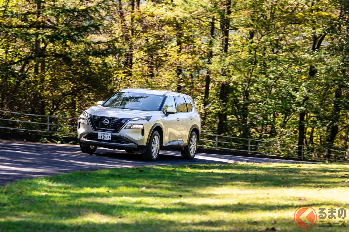 日産「エクストレイル」によるワインディング走行