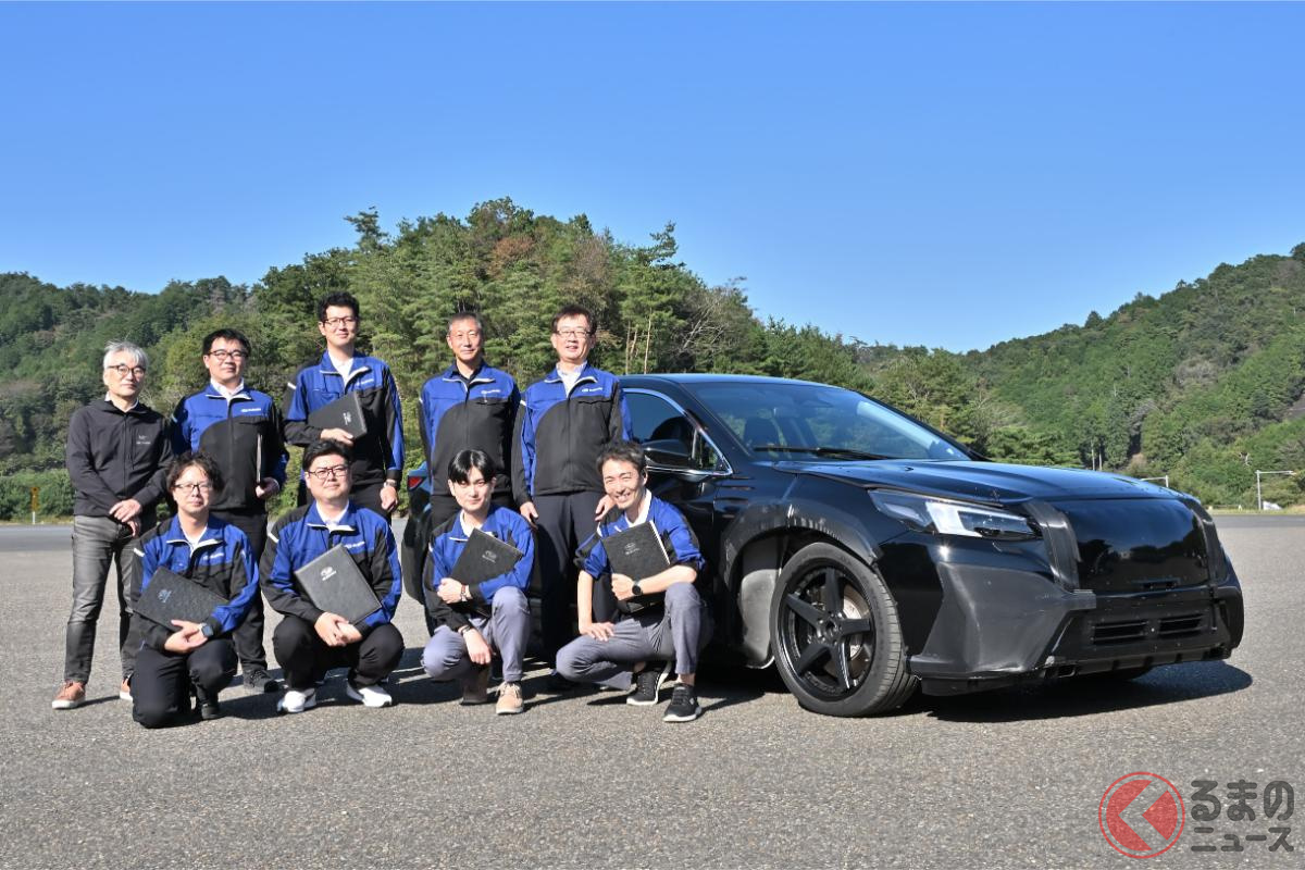 試験車の開発メンバー
