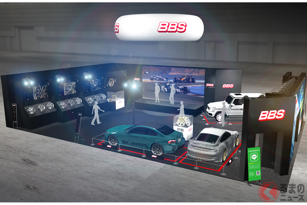 東京オートサロンでのBBSジャパンのブースイメージ