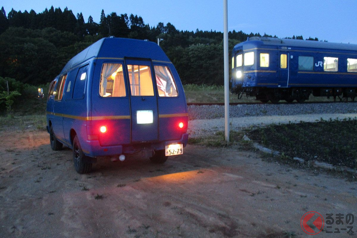 まるでホンモノみたいないすゞ「ファーゴ」の寝台特急「北斗星」風のカスタム(画像提供:北斗星ファーゴ@hokutoseihiece)