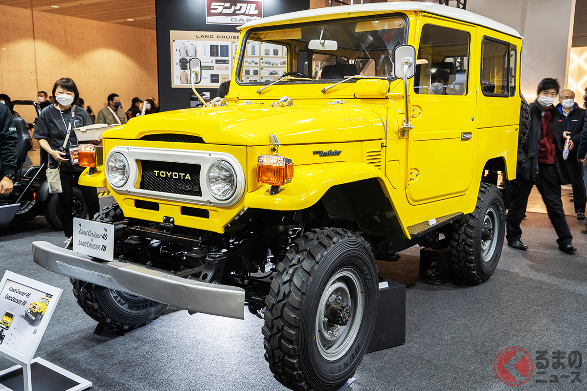 まさかトヨタ車体がランドクルーザー40系と70系を融合したカスタムカーをお披露目! なぜ?(撮影:加藤博人)