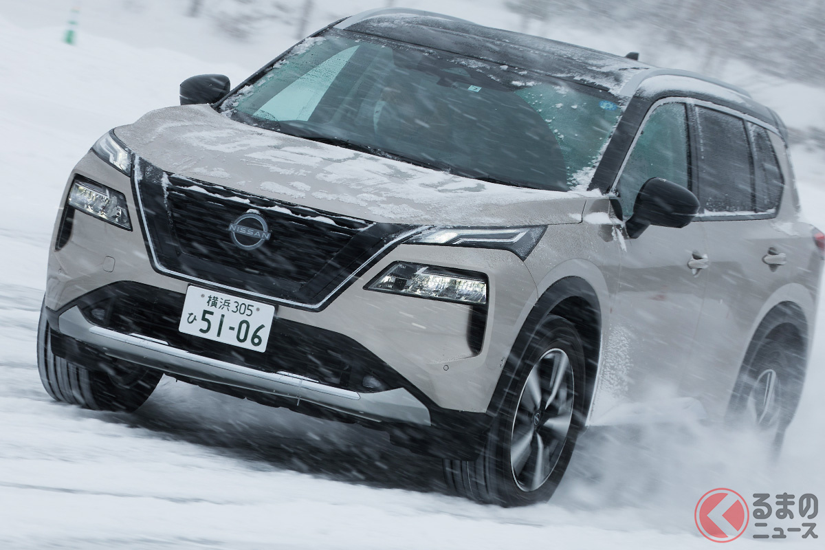 日産の最新電動4WDである「e-4ORCE(イーフォース)」を滑りやすい路面で試乗して強く印象に残ったこととは