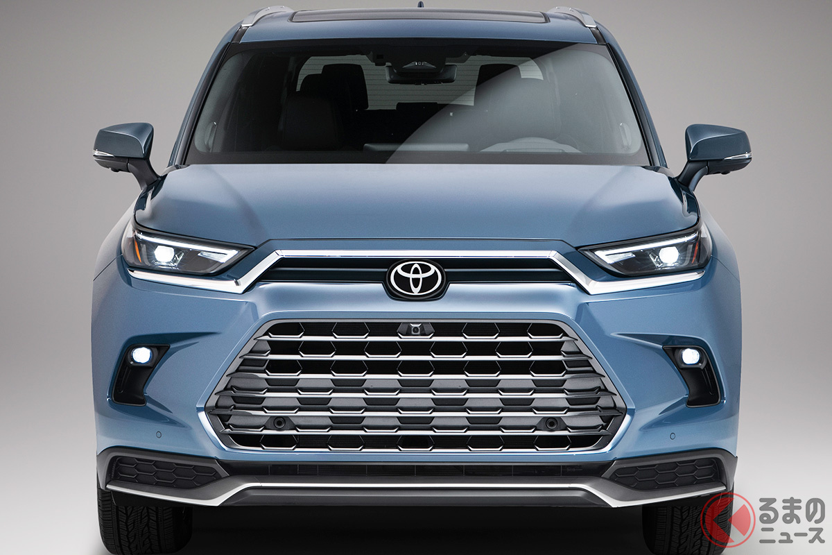 世界初公開されたトヨタ新型「グランドハイランダー」