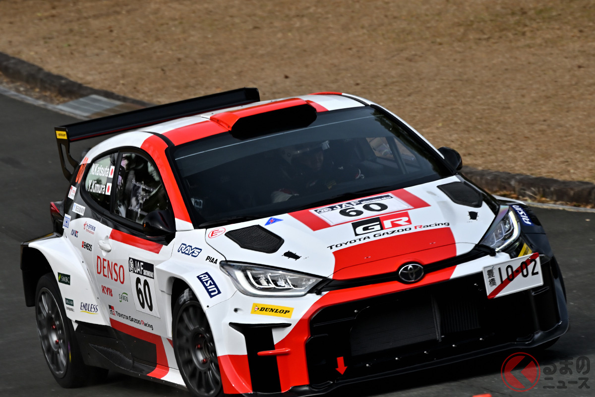 新城ラリー2023で世界初公開されたラリー2の競技用仕様