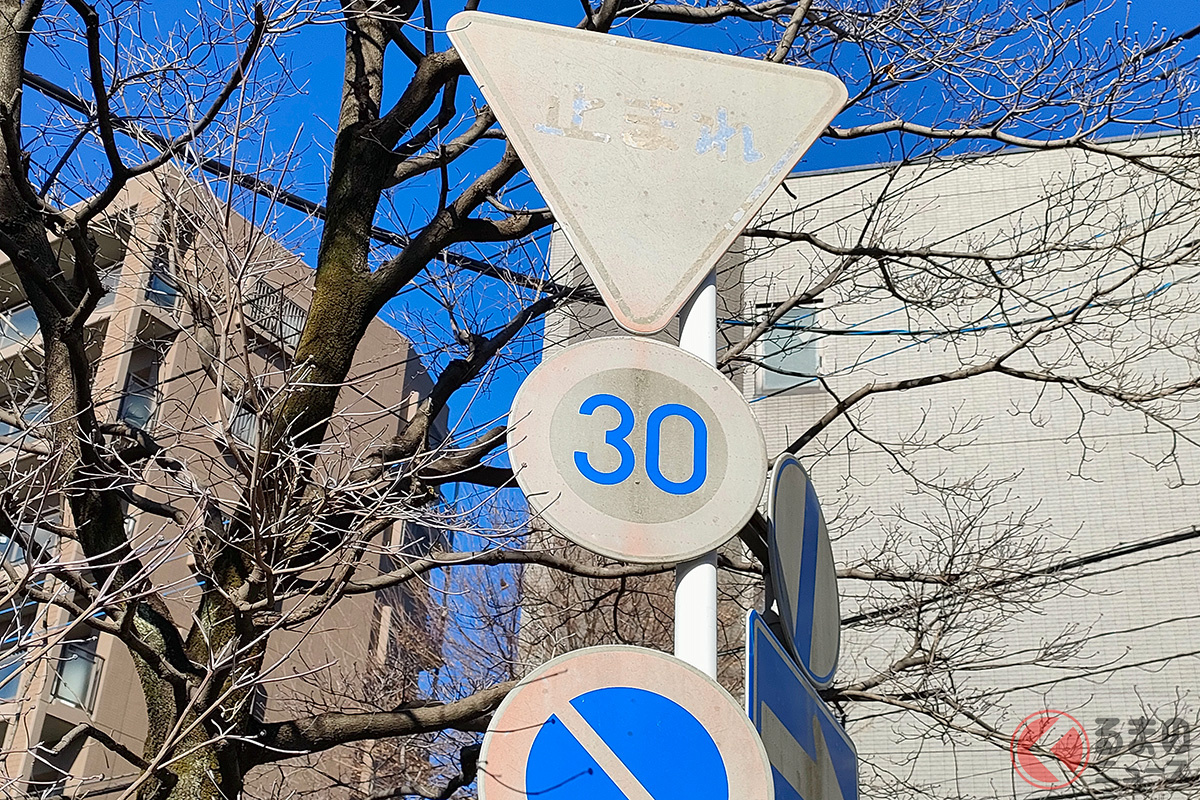 こんだけ薄れていると標識として機能してない?