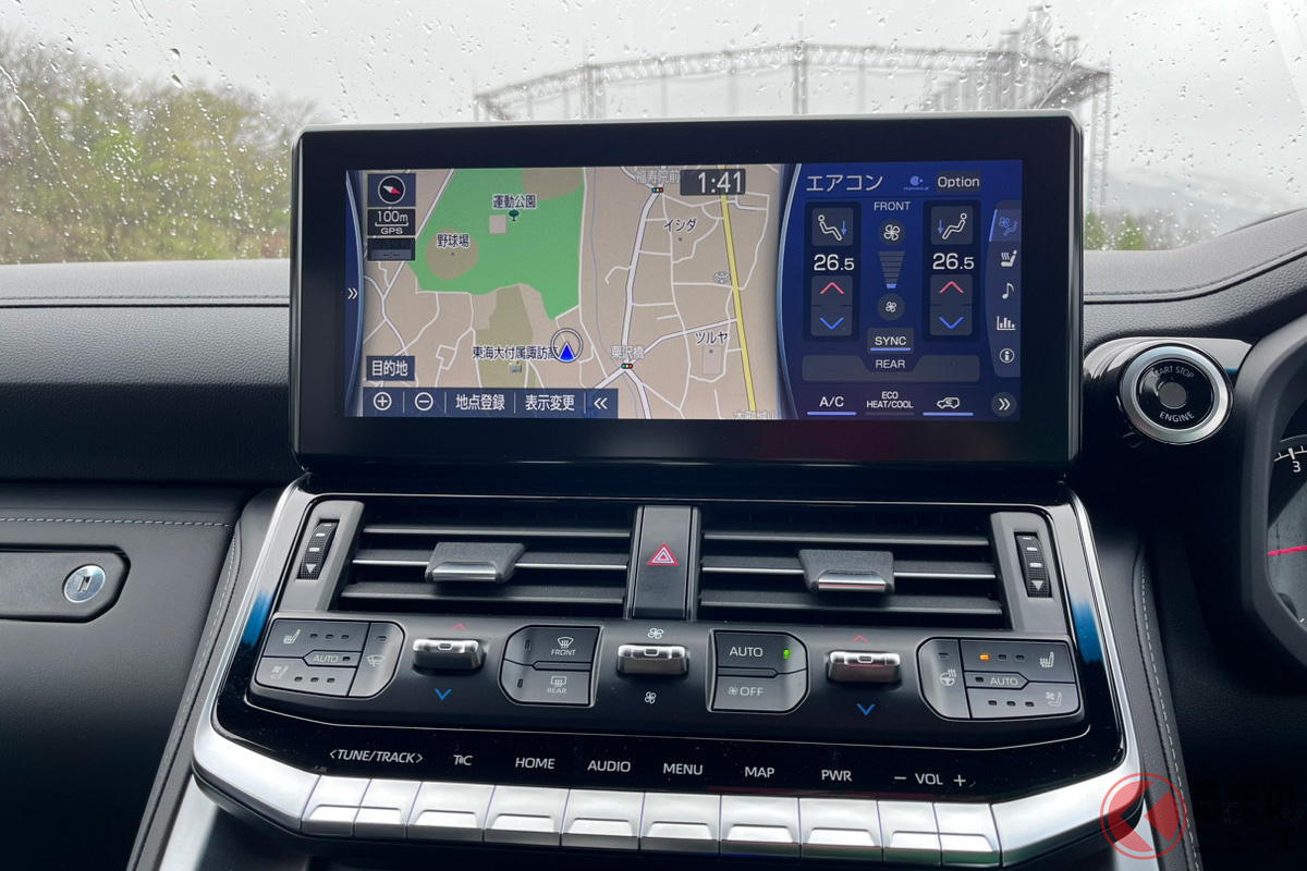 いまではほとんど機能がディスプレイオーディオに集約されている