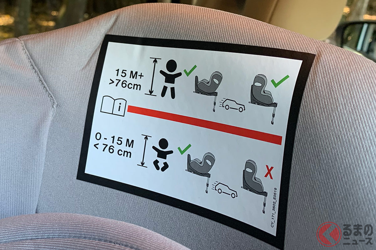 適切な使用方法が求められるチャイルドシート