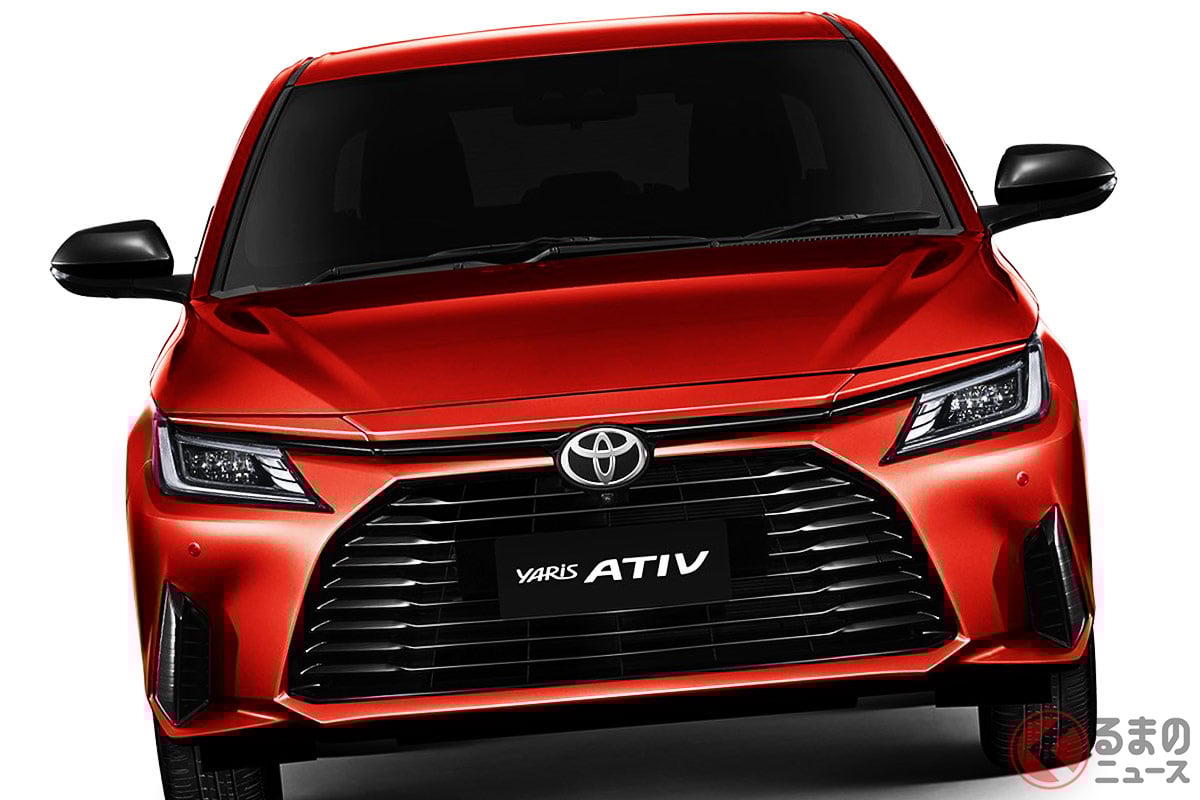 トヨタ新型セダン「YARIS ATIV」はド迫力グリルで存在感のあるフェイスに! どんな特徴がある?