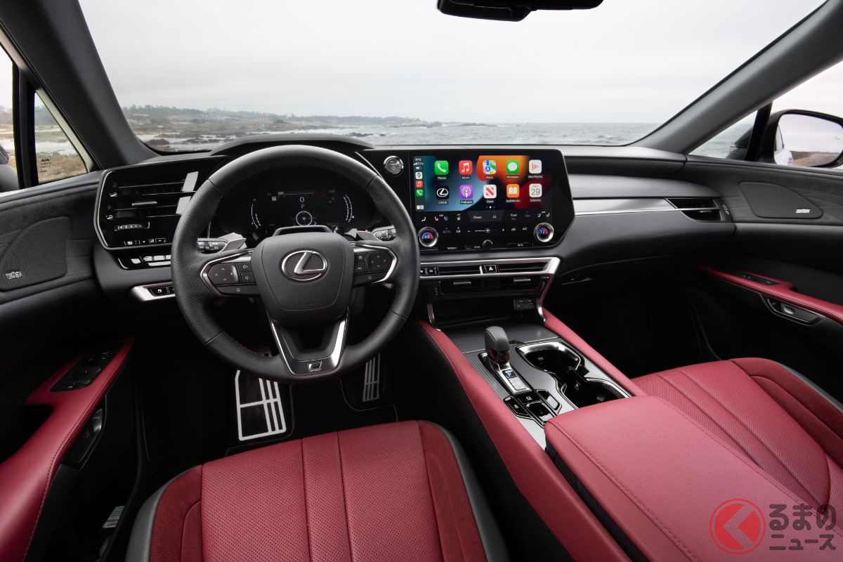 レクサス新型「RX500h FSPORT PERFORMANCE」の質感も向上! スポーティな内装もカッコいい!