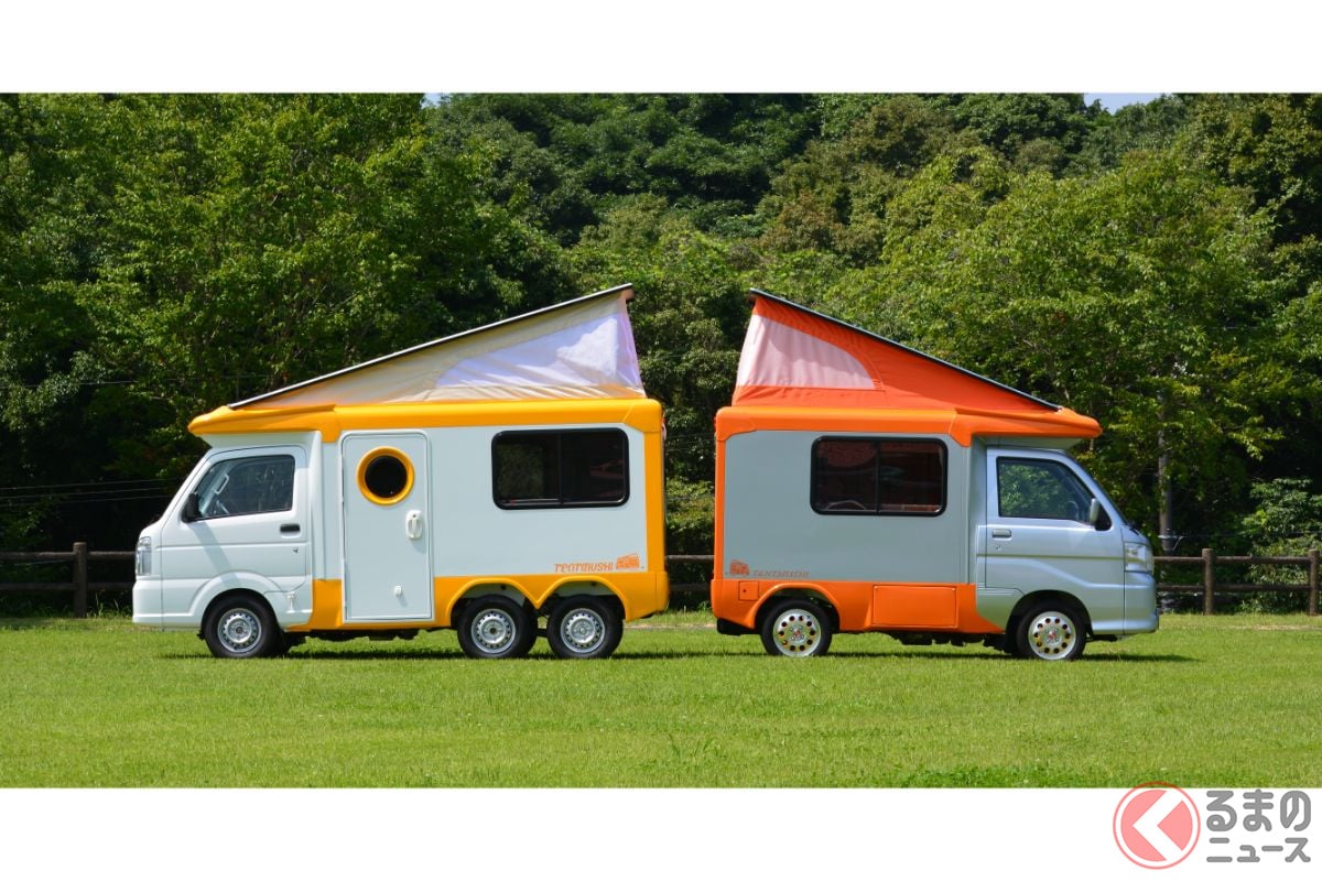 タフ顔だけど可愛い 大人でも車中泊余裕な軽キャンパー テントむし どんな仕様 くるまのニュース タフ顔だけど可愛い 大人でも車中泊余裕な軽キャンパー テントむし どんな仕様 くるまのニュース