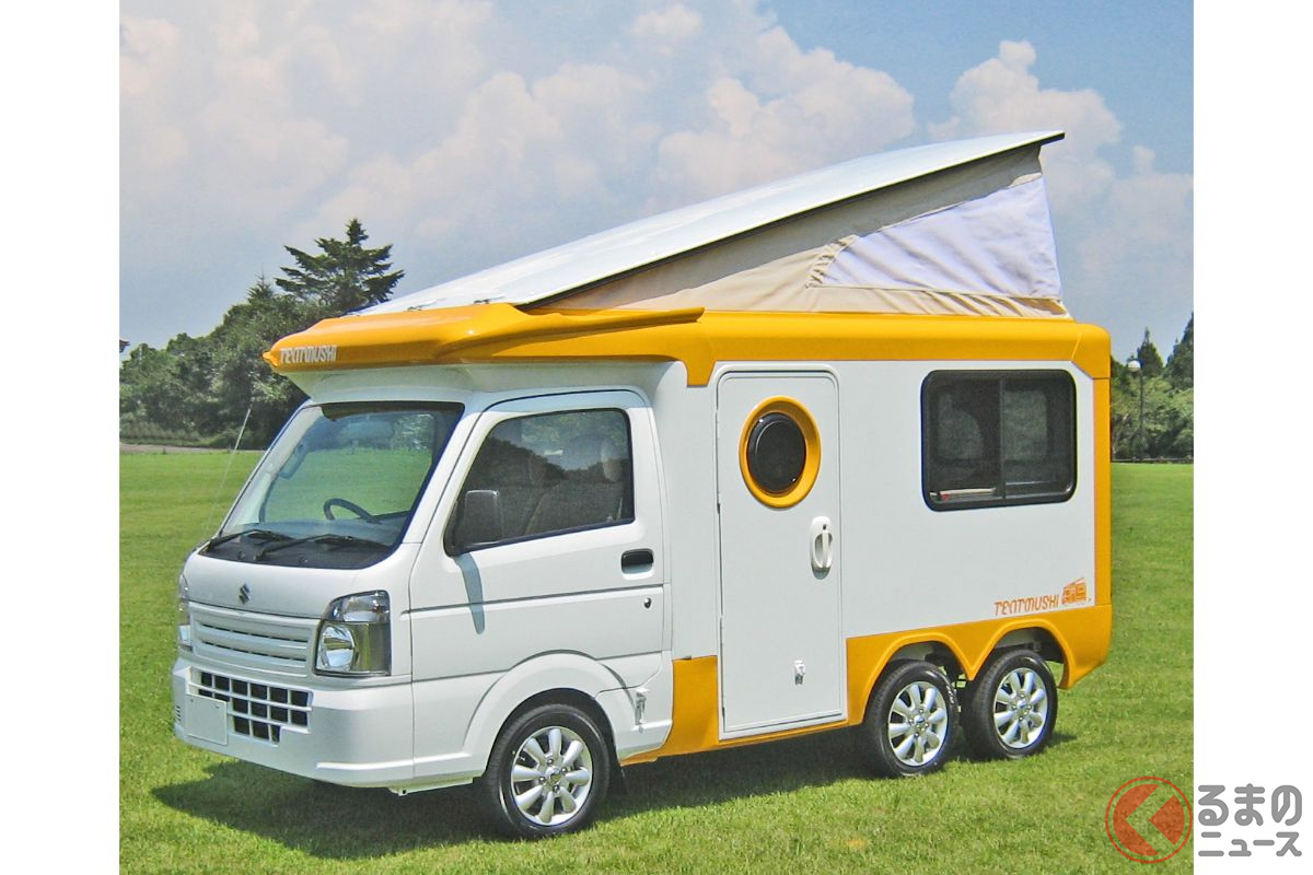タフ顔だけど可愛い 大人でも車中泊余裕な軽キャンパー テントむし どんな仕様 くるまのニュース タフ顔だけど可愛い 大人でも車中泊余裕な軽キャンパー テントむし どんな仕様 くるまのニュース