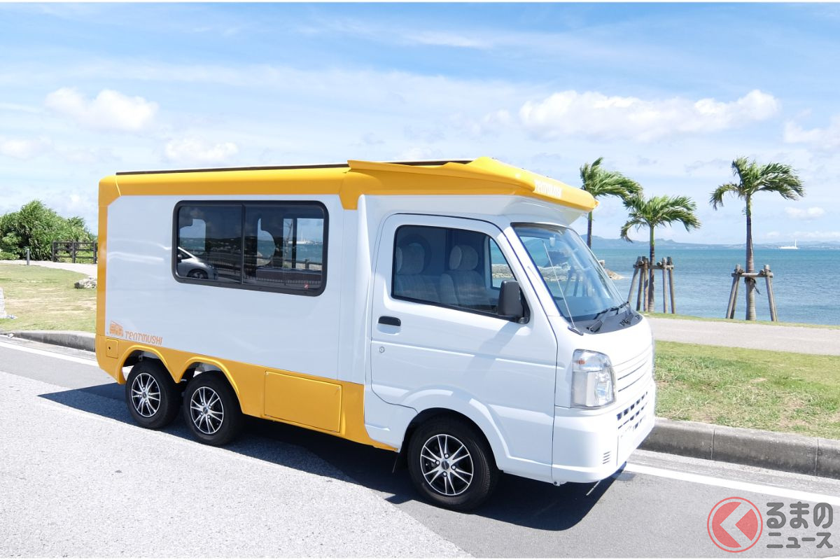 タフ顔だけど可愛い 大人でも車中泊余裕な軽キャンパー テントむし どんな仕様 くるまのニュース タフ顔だけど可愛い 大人でも車中泊余裕な軽キャンパー テントむし どんな仕様 くるまのニュース