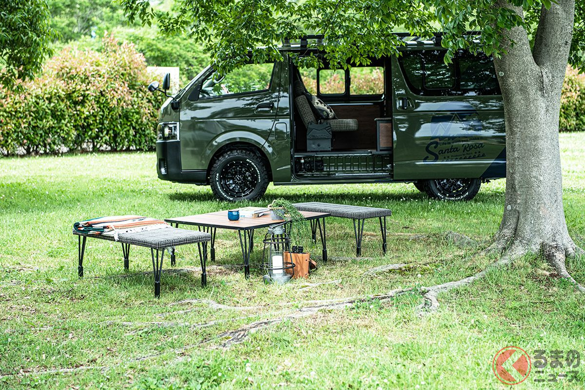 自分だけの室内空間にカスタマイズ可能! まるで高級デザイナーズマンションみたいな室内空間を持つ「ハイエース」(画像提供:NACS)