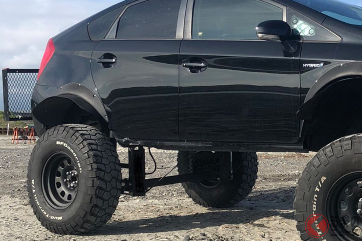 「プリウス」が浮かんでる!? 目の錯覚にも思える「プリウスSUV」がスゴすぎた!(画像提供:ぴすたさん)