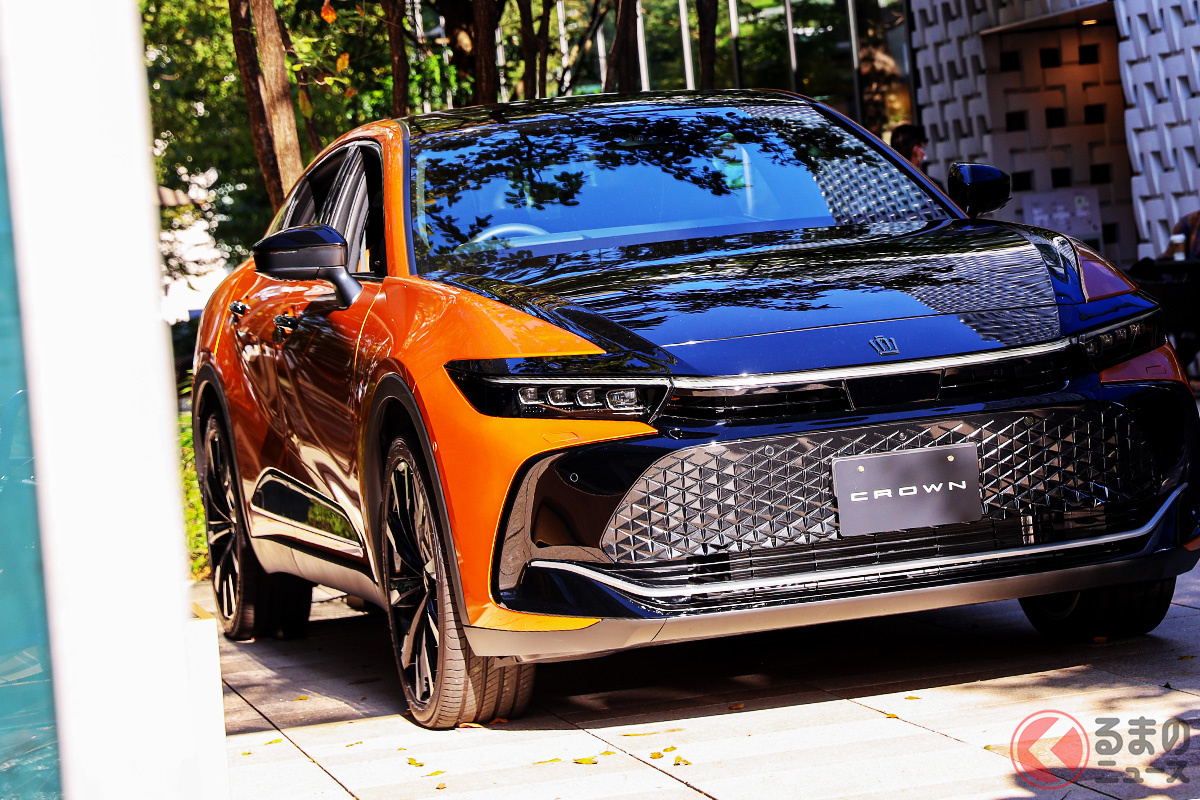 都内に出没した新型「クラウンクロスオーバー」 ユーザーの反響は?(画像はメディア試乗会にて)