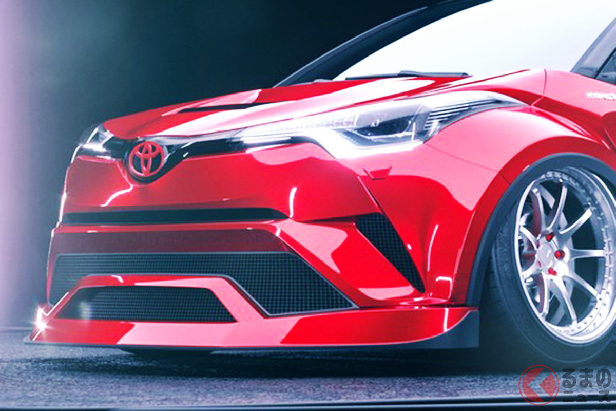 ド派手なカスタマイズが施された「C-HR」(Photo:JOTA Automotive)