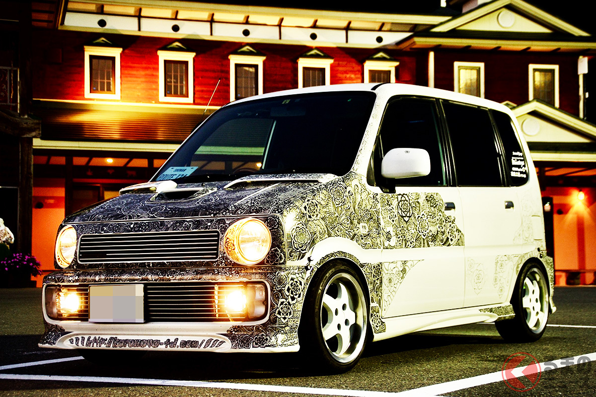 凄すぎでしょう! 軽自動車「ムーヴ」で日本一周に挑戦したごみづきさん! 芸術的な見た目は手書きだった?(画像提供:ごみづき@5329(@02_3579mk))
