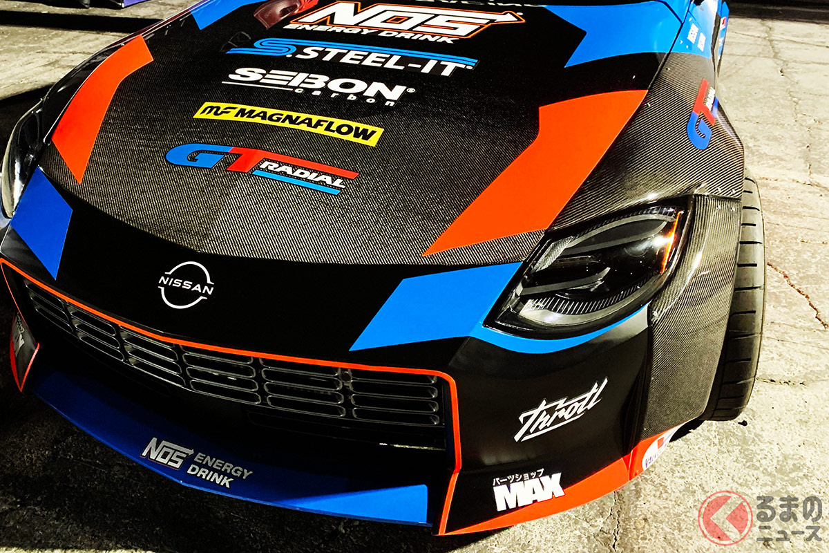 こんなカラーリング見たことない! 新型「Z」がドリフト仕様に大改造! 「SEMA2022」は凄かったー! (撮影:加藤博人)