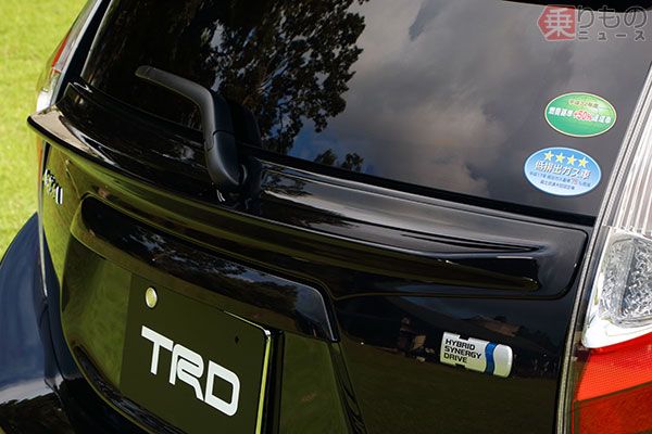 トヨタ アクア　TRDエアロパーツ装着車（大音安弘撮影）。