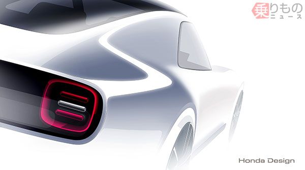 世界初披露のEVコンセプトモデル「Honda Sports EV Concept」（画像：ホンダ）。